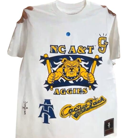 Travis Scott x Mitchell & Ness North
Carolina A&T Aggies Tee Size M New w/o Tag - Picture 4 of 6